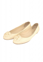 Chanel Beige Cameo Ballerinas