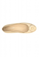 Chanel Beige Cameo Ballerinas