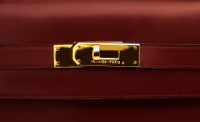 Hermès Kelly 32 Burgundy Box Bag 
