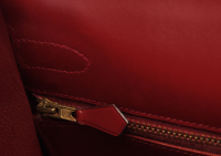 Hermès Kelly 32 Burgundy Box Bag 