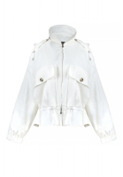 Белая ветровка Loro Piana 