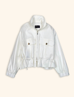 Белая ветровка Loro Piana 