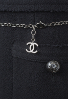 Black Chanel Pearls Dress