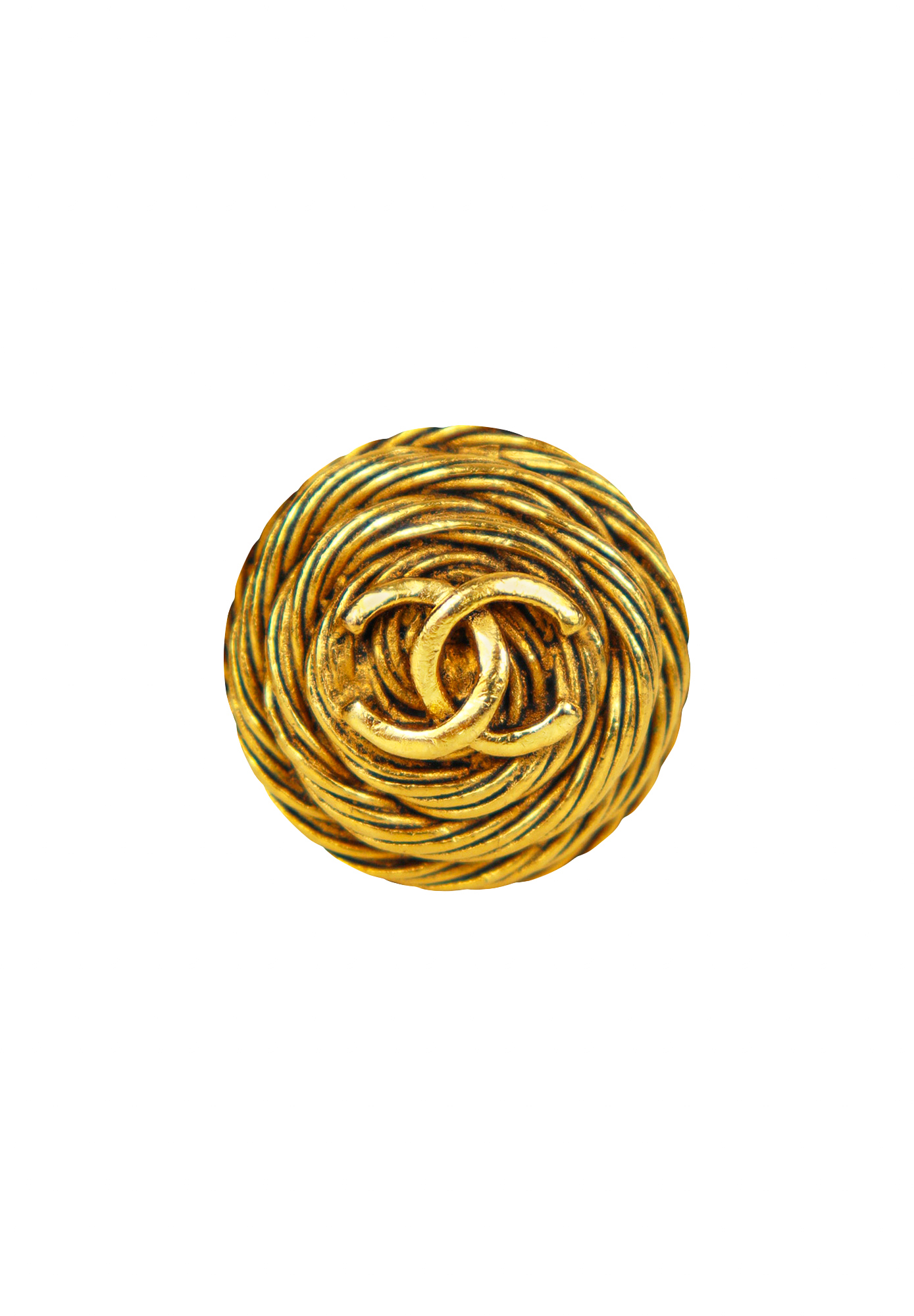 Chanel Twisted Clips With Logo