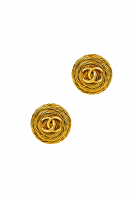 Chanel Twisted Clips With Logo