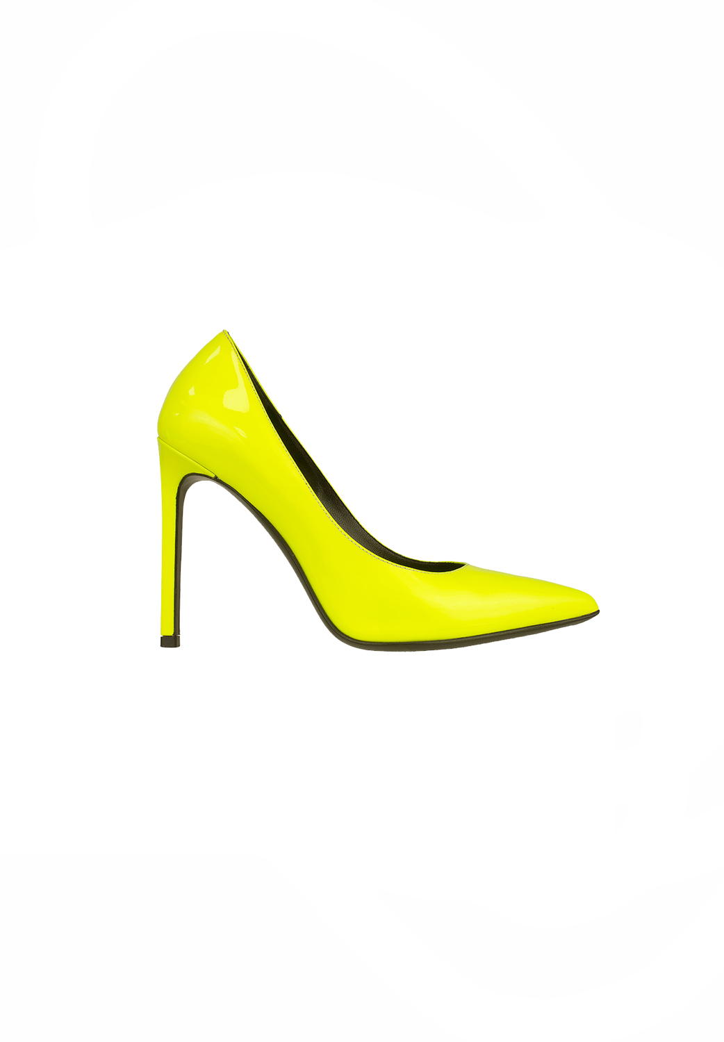 Saint Laurent Yellow High-Heeled Pumps