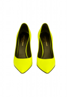 Saint Laurent Yellow High-Heeled Pumps