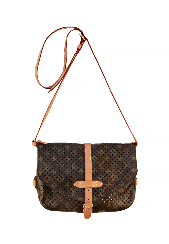 Louis Vuitton Limited Edition Saumur Mono Flore Bag