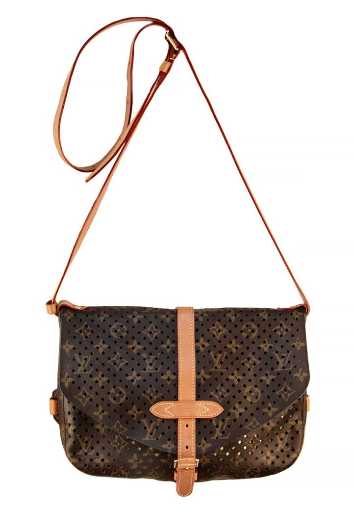 Louis Vuitton Limited Edition Saumur Mono Flore Bag