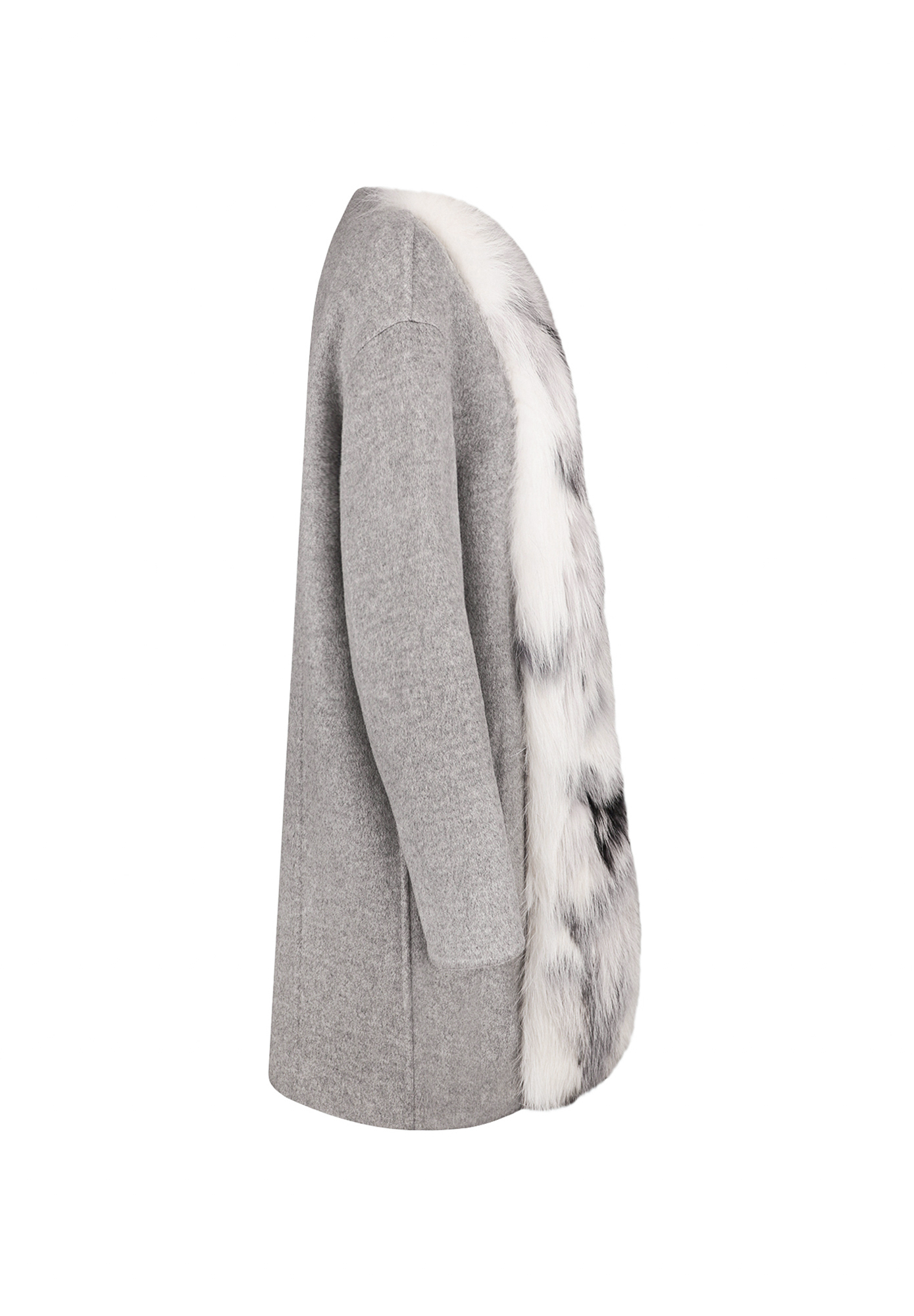 Fendi Cashmere Coat With Fur
