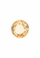 Nina Ricci Round Enamel Clip-On Earrings