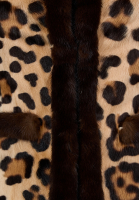 Valentino Leopard Print Fur Vest
