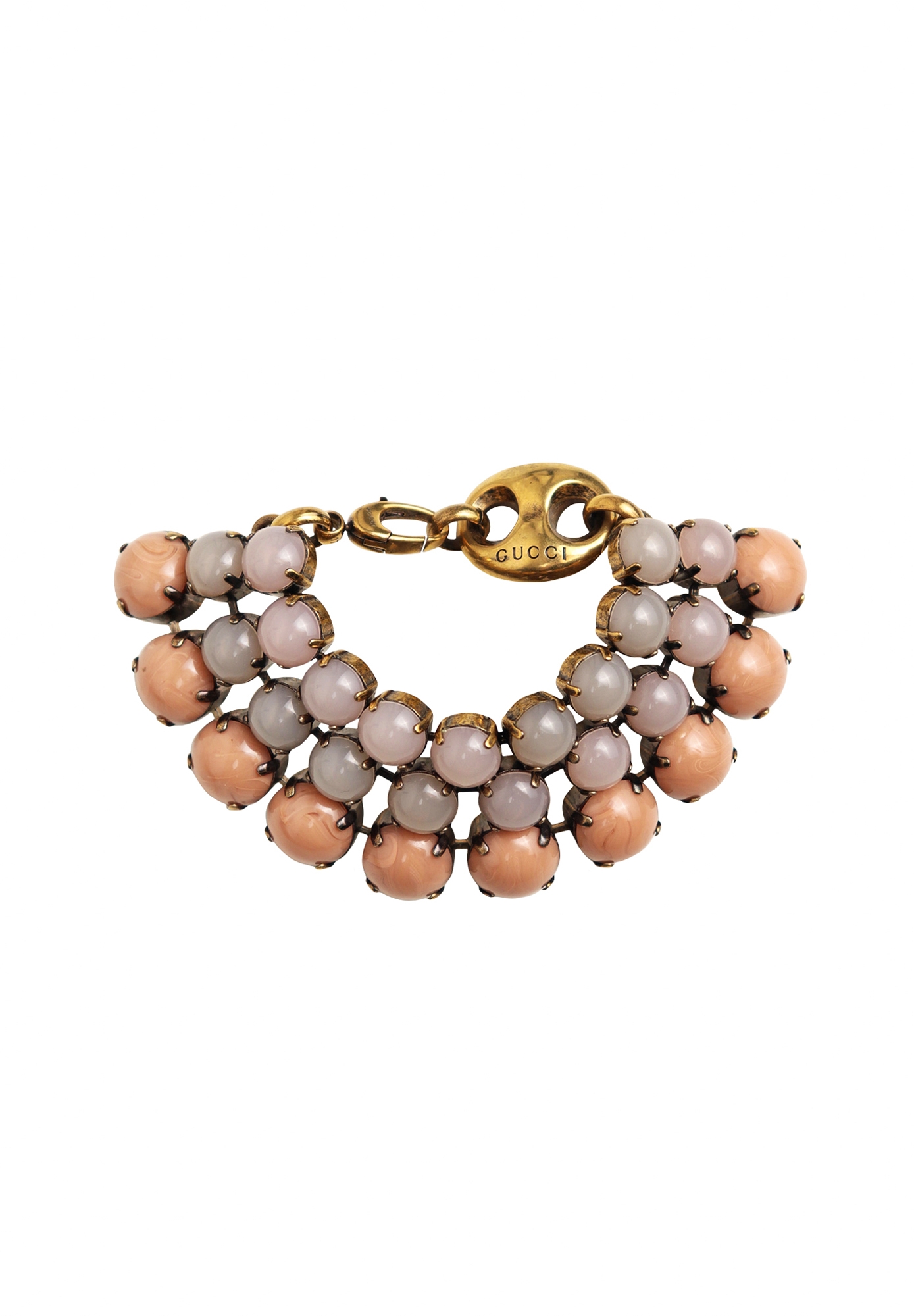 Gucci Bracelet With Multicoloured Cabochons