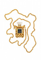 Chanel Chain Necklace With Coco Perfume Bottle