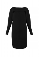 Chanel Black Wool Dress With A Deep Cut On The Back