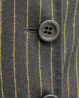 Moschino Brown Wool Striped Suit