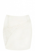 Mugler Leather Scale Skirt