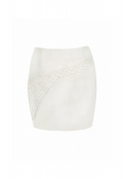 Mugler Leather Scale Skirt