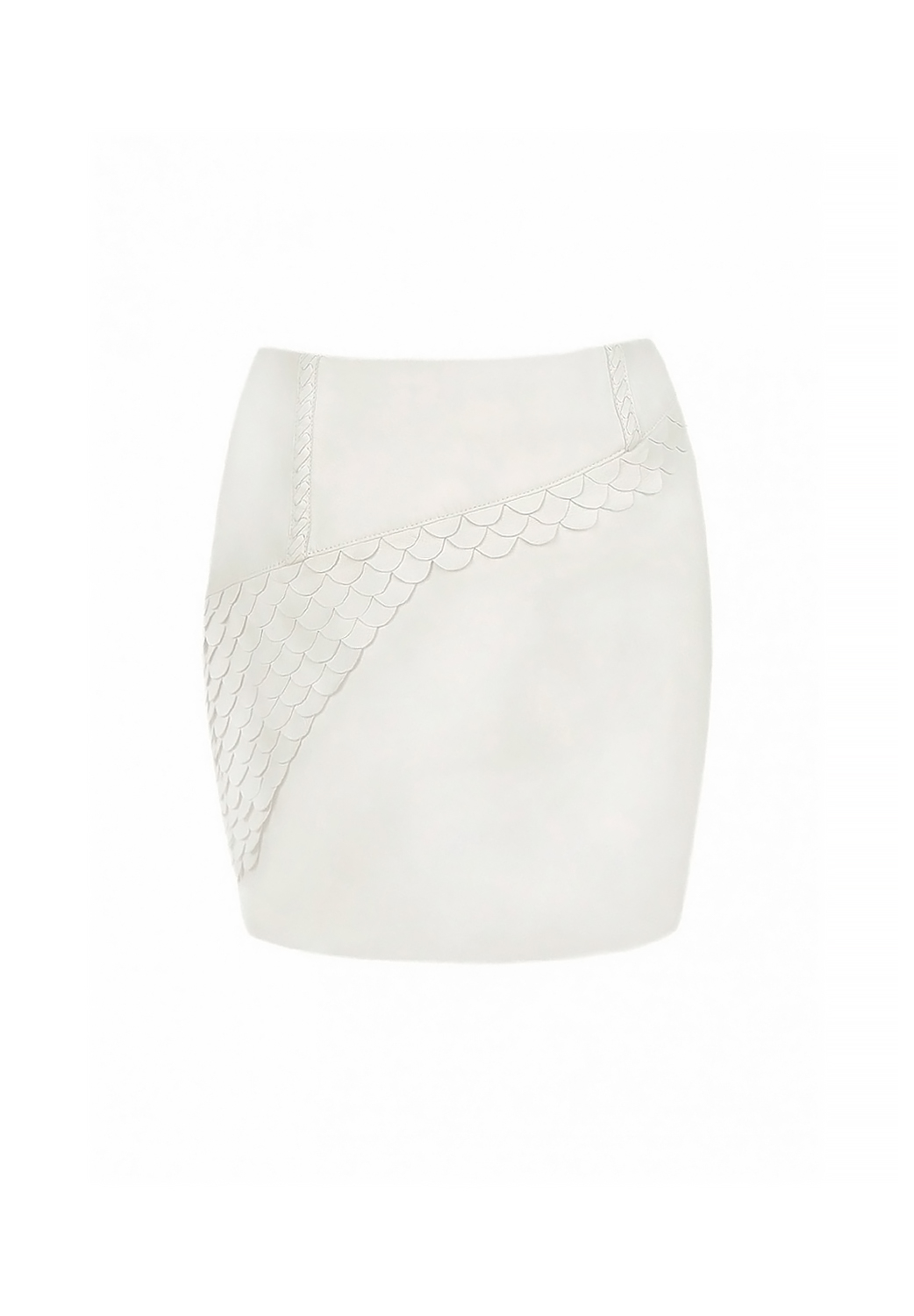 Mugler Leather Scale Skirt