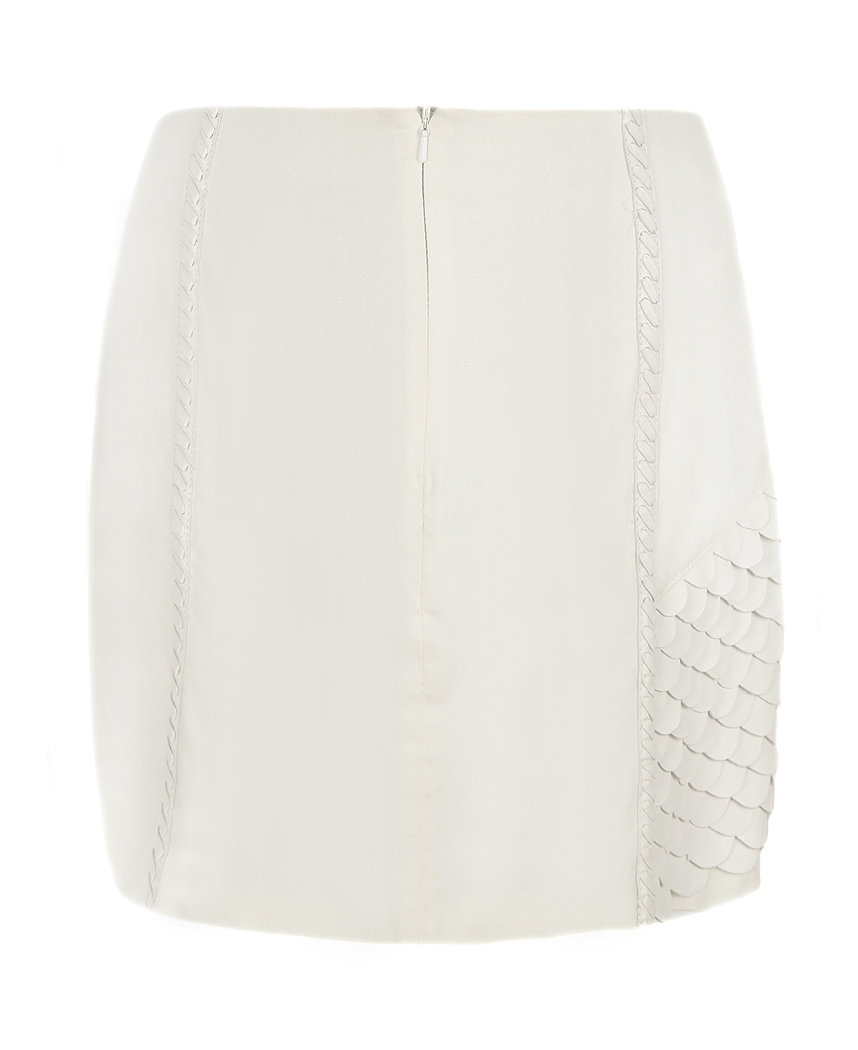 Mugler Leather Scale Skirt