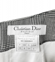 Christian Dior Black and White Skirt