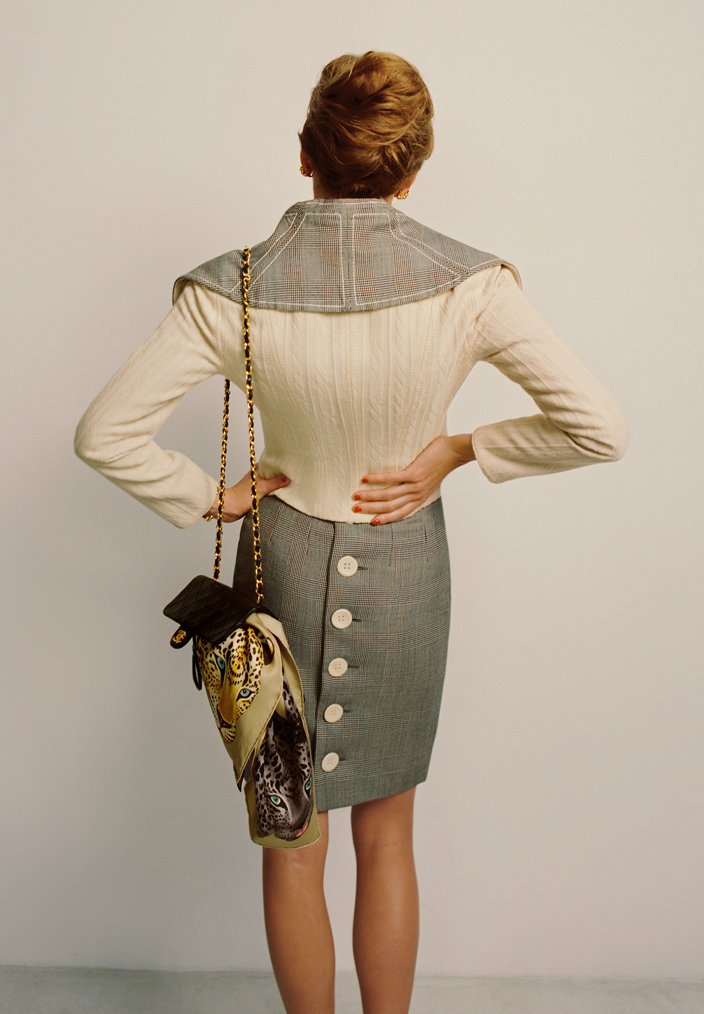 Christian Dior Black and White Skirt