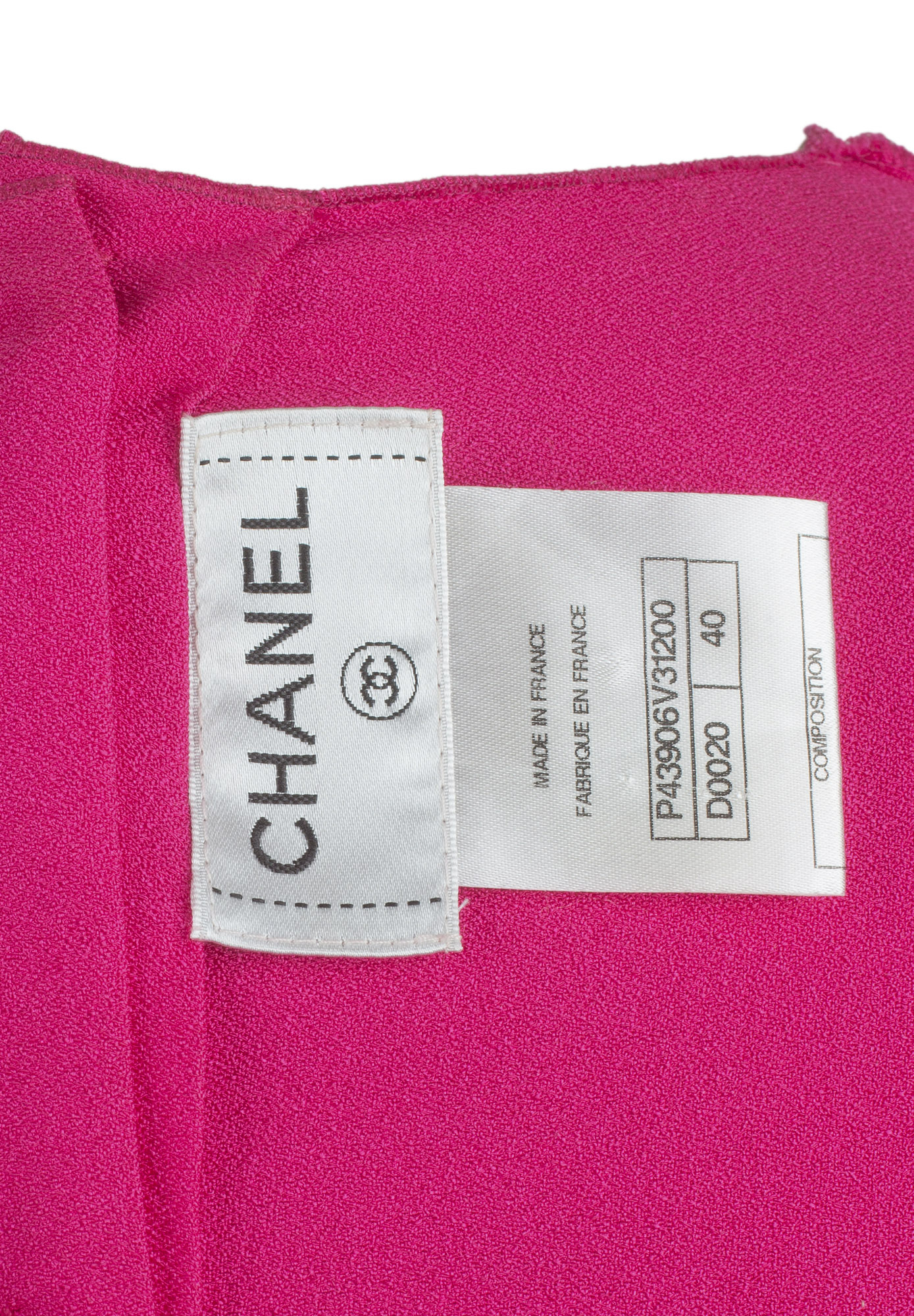 Chanel Silk Blouse In Fuchsia