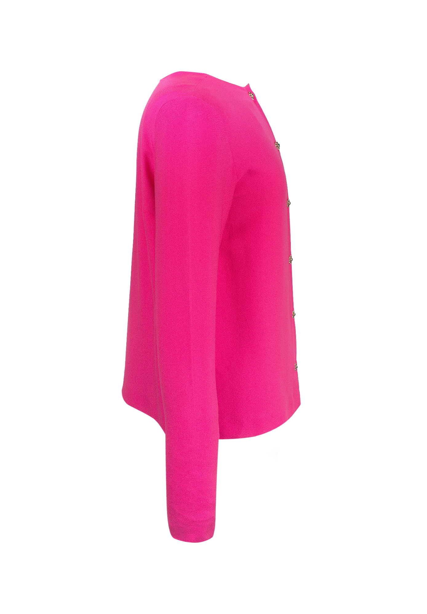 Chanel Silk Blouse In Fuchsia