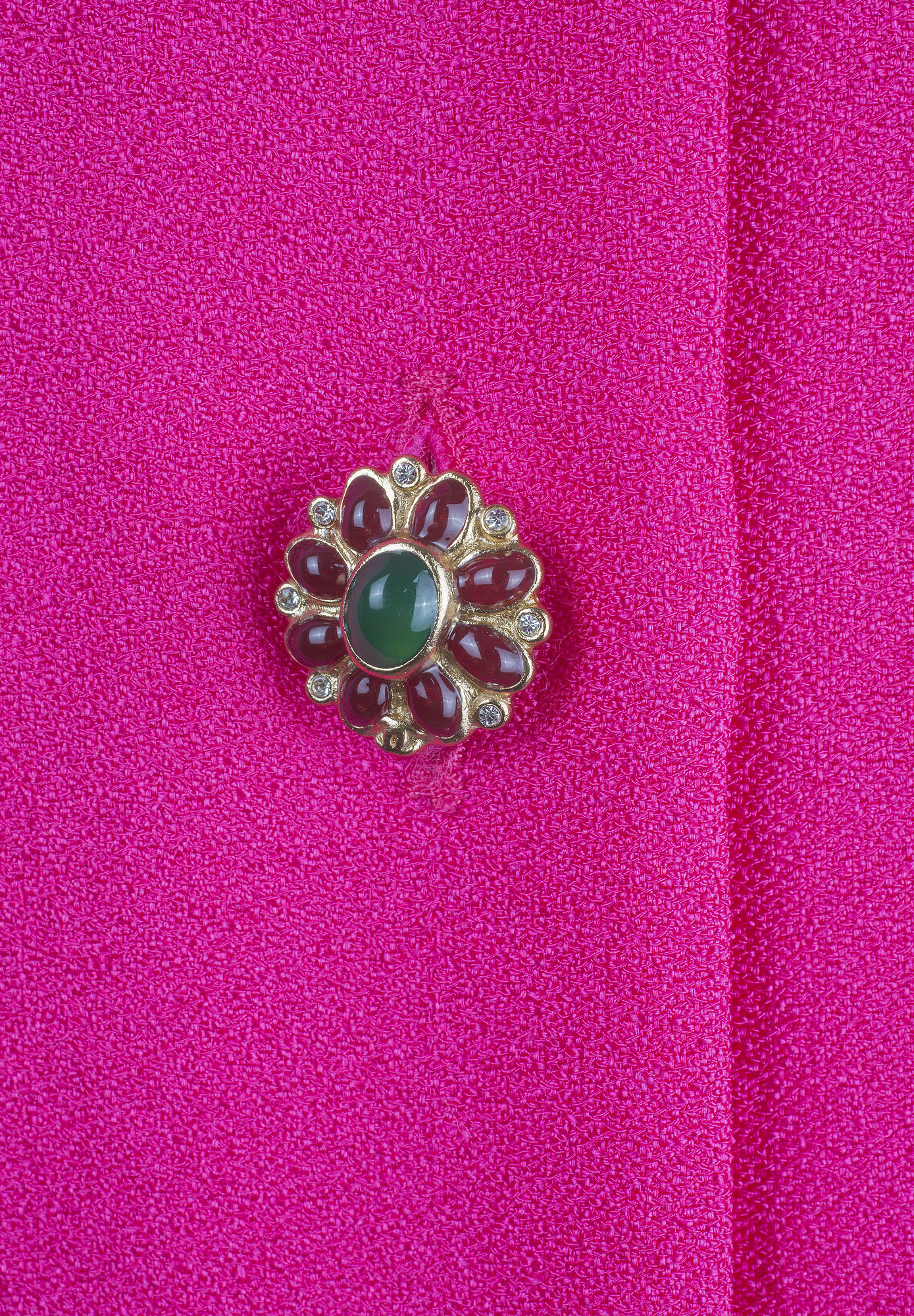 Chanel Silk Blouse In Fuchsia