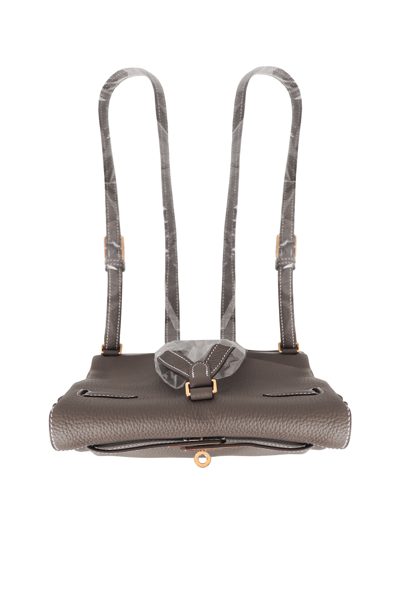 Hermès Kelly Ado II Etoupe Clemence Backpack