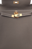 Hermès Kelly Ado II Etoupe Clemence Backpack