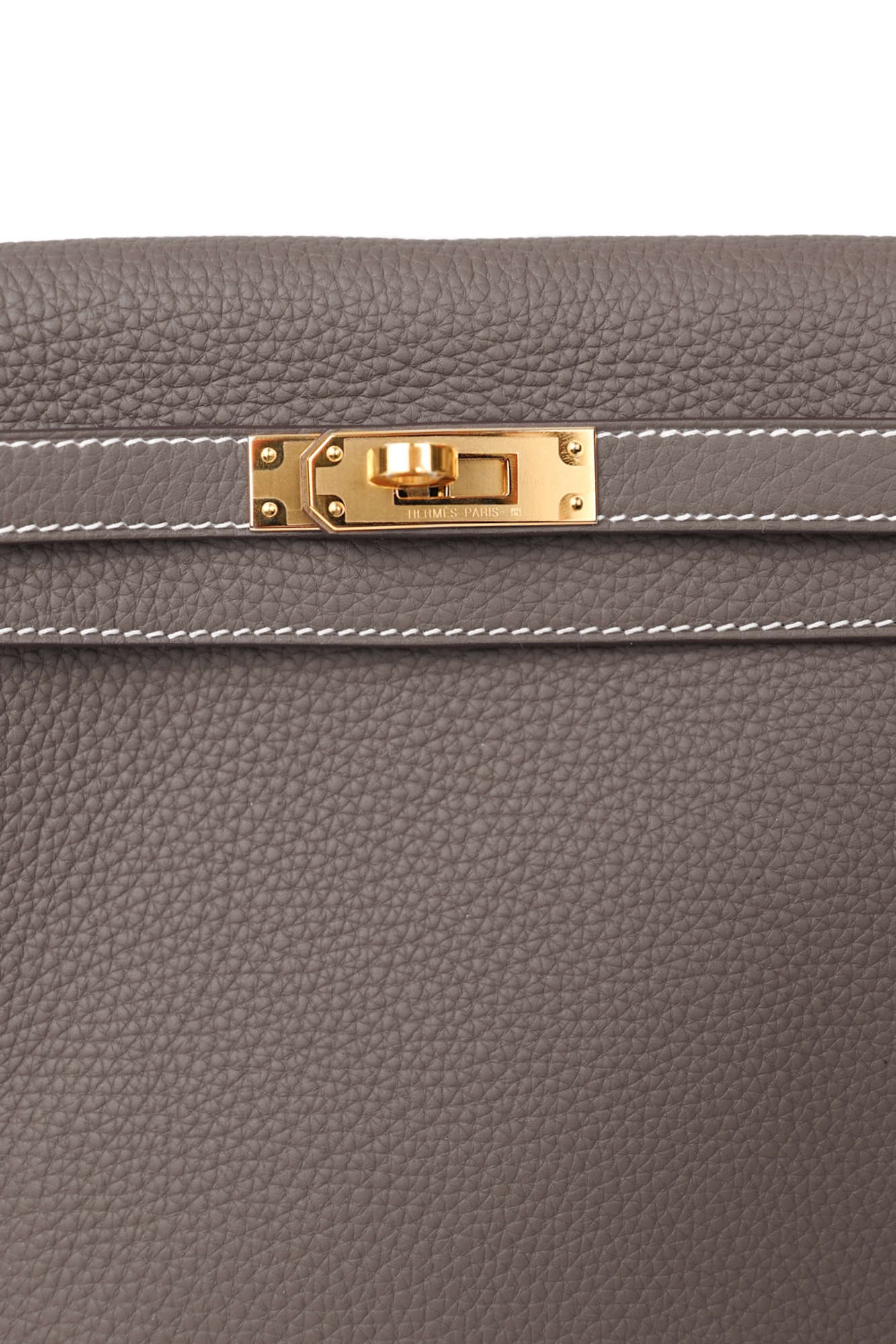 Hermès Kelly Ado II Etoupe Clemence Backpack