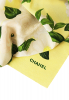Chanel Silk Scarf With Flowers