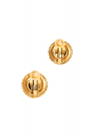 Nina Ricci Round Cabochon Clip-On Earrings