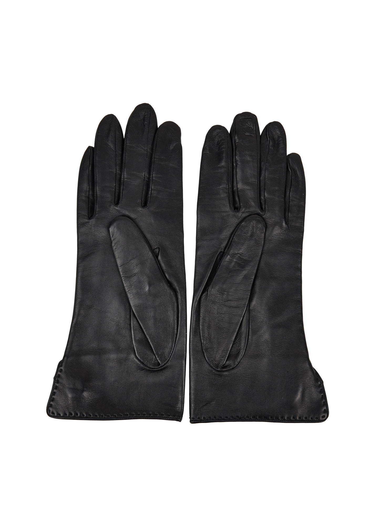 Christian Dior Logo Leather Gloves