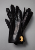 Christian Dior Logo Leather Gloves