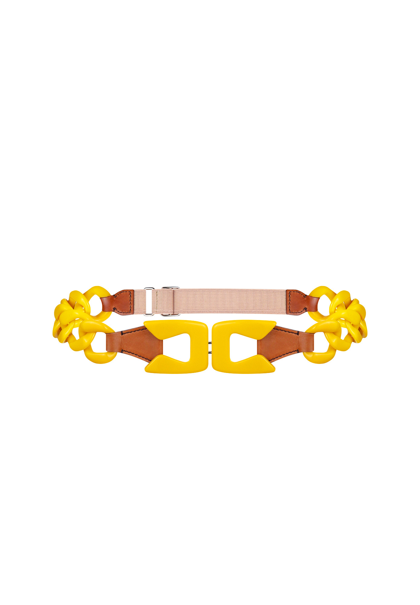 Prada Yellow Chain Belt