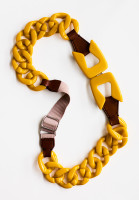 Prada Yellow Chain Belt