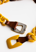 Prada Yellow Chain Belt