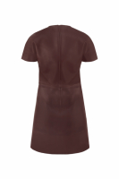 Balenciaga Burgundy Leather Dress