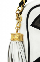 Chanel Black And White Logo Bag 