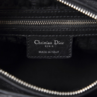 Lady Dior Black Lambskin Cannage Medium Bag