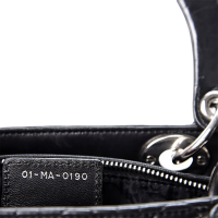 Lady Dior Black Lambskin Cannage Medium Bag