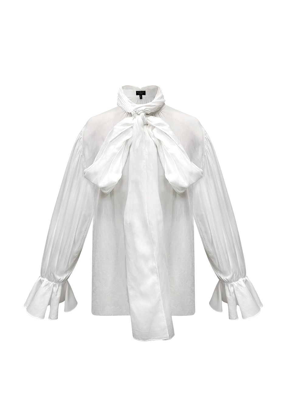 Burberry White Bow Blouse