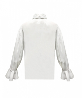 Burberry White Bow Blouse