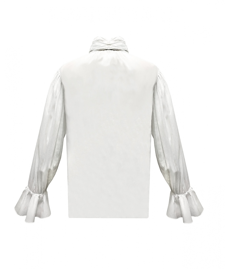Burberry White Bow Blouse