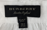 Burberry White Bow Blouse