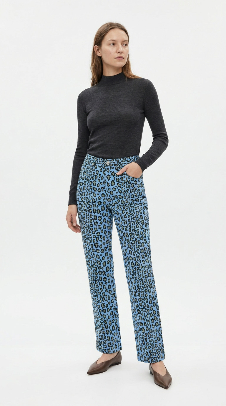 Fendi Leopard Pants