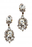 Husard D. Crystal Clip-on Earrings