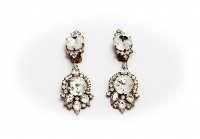 Husard D. Crystal Clip-on Earrings